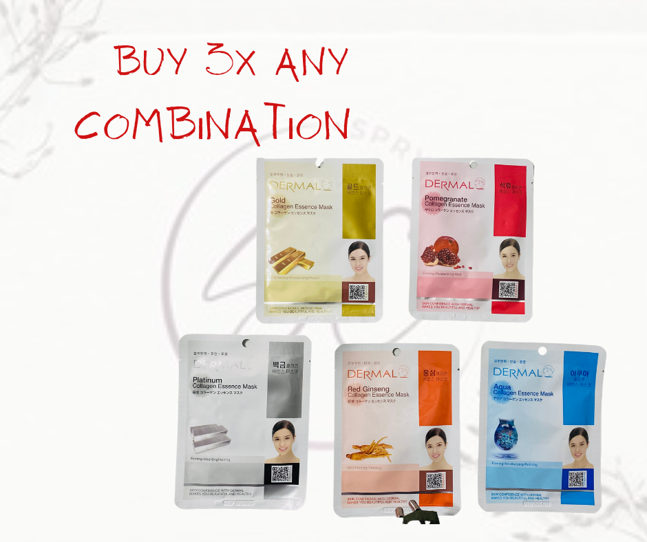Korean Facial Sheets Mask | 3x set | Any combination