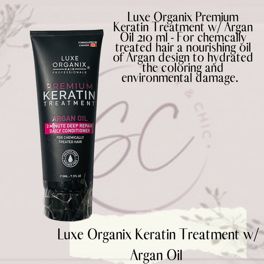 Luxe Organix Keratin Treatment - Argan Oil (210ml)